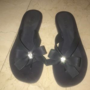 Navy Blue Guess Bow sandals